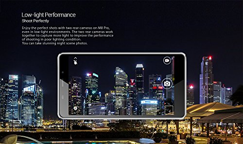 Leagoo M8 Pro - 5.7 pulgadas Corning Gorilla Glass 4 Pantalla Smartphone doble Cámara trasera (5MP + 13MP), Android 6.0 Quad core 2 GB de RAM de 16 GB Huella dactilar Batería 3500mA - oro