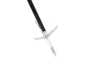 GRIM REAPER BROADHEADS GRIM REAPER 1824 Razorcut SS Whitetail Special – 2" Cut, 3-Blade 100 Grain Broadheads, Durable Stainless Steel Arrowheads for Hunting