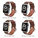 Apple Watch Band 38mm Leather, Swees iWatch Genuine Leather Bands Replacement Strap with Stainless Steel Clasp Buckle for Apple Watch Series 3 , Series 2, Series 1, Sports & Edition Women Men, Grey