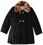 Jessica Simpson Little Girls' Wool Coat with Faux Fur Trim