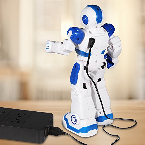 Remote Control Robots For Kids - Walking Control RC Robot Infrared Control Toys with LED Light,Singing and Dancing,Moonwalking and Gesture Sensing by Ailuki