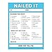 Knock Knock Nailed It Nifty Note, Checklist Memo Pad, 4 x 5.25-inches