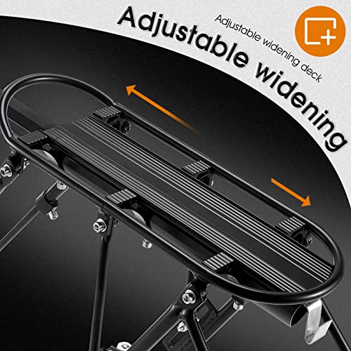 HONGYEA Bike Cargo Rack 220 Lbs Load Bike Rack Full Quick Release