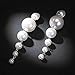 Genuine Freshwater Pearl Long Dangle Earrings - AAA Handpicked Quality - Great for Brides or Bridesmaids (Style F)