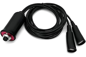 MGI SpeedWare Heavy-Duty Remote Starter Switch for Car and Truck – Push-Button Engine Start with 5ft Wire Leads and Alligator Clips