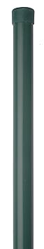 GAH-Alberts 617486 Zaunpfosten für Fix-Clip pro, ungebohrt, zinkphosphatiert, grün, Ø34 / 1225 mm