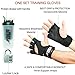 ZoulFit Ventilated Weight Lifting, Workout, Pull ups, Training Gloves, for Men & Women. Built Wrist Wraps, Full Palm Protection & Extra Grip. Bonus: Mesh Carrying Bag, Protein Cup & Lock.
