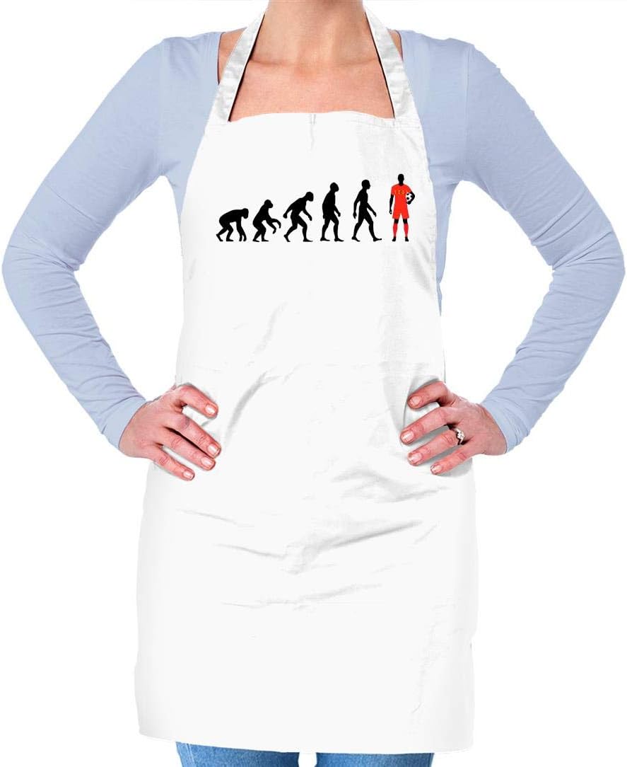 Evolution of Man - Belgium - Unisex Fit Adult Apron - 8 Colours