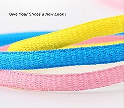 Stepace [2 Pairs Half Round Shoe Laces 1/4" Width