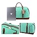 BLUBOON Canvas Overnight Bag Travel Duffel for Men and Women Weekender Tote (Mint Green)