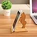 Homode Cell Phone Stand, Wood Ipad Stand and Cute Phone Holder for iPhone 11 Pro X Plus 8 7 6 and Tablets, Bamboo Desk Accessories (Horse)