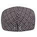 Crytech Mens Classic Plaid Tweed Wool Blend Newsboy Ivy Hat Vintage Winter Fall Checkered Beret Cabbie Gatsby Cap Slouchy Gentlemen Painter Baker Duckbill Hat for Women Golf Driving (Dark Grey)thumb 4