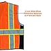 KwikSafety - Charlotte, NC - CLASSIC Safety Vest [JUMBO Pocket] Class 2 ANSI OSHA High Visibility Reflective Heavy Duty Mesh Zipper HiVis Construction HiViz Work Gear/Orange 2XL