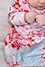 Baby Be Mine Newborn Gown and Hat Set Layette Romper Coming Home Outfit (Newborn 0-3 Months, Mae)