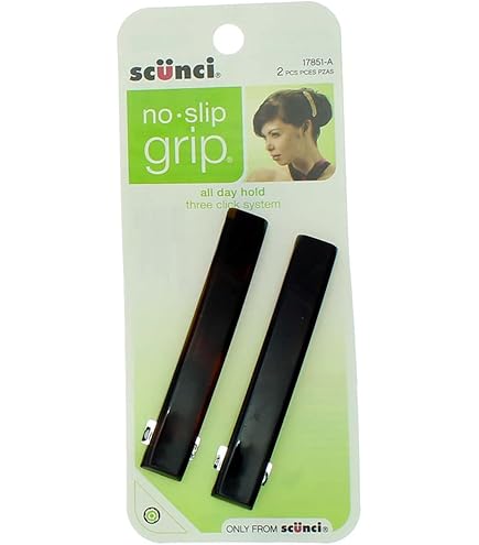 Amazon.com : Scunci No-Slip Grip Auto Clasp Barrettes, Colors May