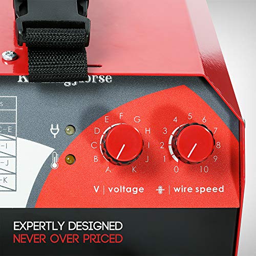 KICKINGHORSE F130 CSA/US Certified Flux Core Gasless MIG Welder 120V. 130A Highest Efficiency