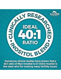 PCOSITOL – 60 días de suministro de Myo-Inositol óptimo, D-Chiro-Inositol y mezcla de ácido fólico – Ideal...