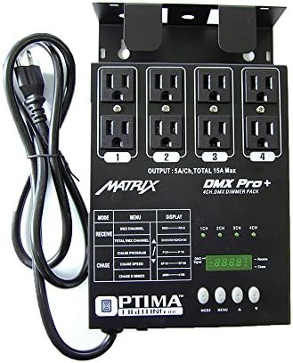 4 pcs. MATRIX DMX PRO 4 Channel Double Output Dimmer Pack Package Deal