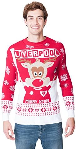 New Camp Ltd Christmas Xmas 2018 Womens Unisex Mens Jumper Novelty Fairisle Santa Party Sweater Jumper Santa Night Sky Wine Exclusively to Sizes - S/M/L/XL/2XL/3XL/4XL