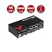 AV Access HDMI Splitter 1x4,1 in 4 Out 4K 1080p 3D, PCM7.1, Dolby TrueHD, DTS-HD Master Audio, Auto EDID, Threaded Power Supply,with Built-in ESD Protection（One Input Four Output） primary