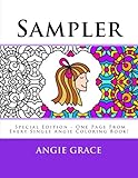 Sampler (Special Edition - One Page From Every Single Angie Coloring Book!) (Angie Grace) by