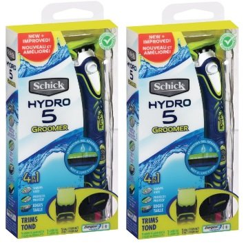 Schick Hydro 5 Men's Styling Razor with Body Groomer and Bea