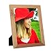 RPJC 8x10 inch Picture Frame Made of Solid Wood High Definition Glass for Table Top Display and Wall mounting photo frame Natural