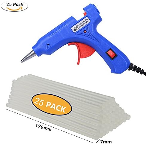 20W Hot Glue Gun with 25 pcs Glue Sticks Professional High Temperature Hot Melt Glue Gun Kit for DIY Craft Projects and Repair Kit