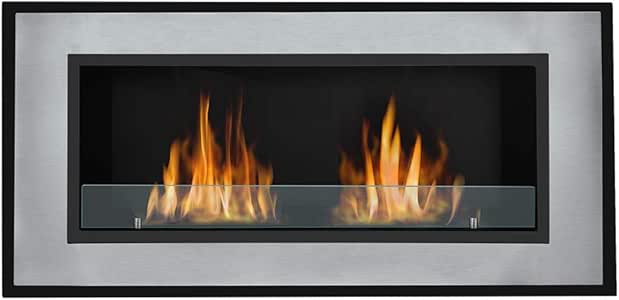 Chimenea de bioetanol empotrada de 47 pulgadas para montar en la pared