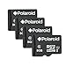 8GB MicroSDHC Memory Card for Smartphones, Tablets and Cameras, Class 10 UHS-I (4-Pack) by Polaroid