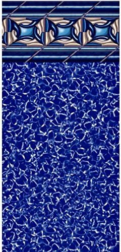 Pool Liner Above Ground Uni-Bead and J-Hook Install, Size Oval 18 Ft. x 38 Ft. x 48 In. Swimline Pacific Diamond Tile Pattern 25 ML 15 Year Warranty