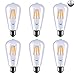 ASELIHGT 8W ST21(ST64) LED Filament Bulb Dimmable Edison Style E26 2700K,Led Light Bulb, 80 Watt Incandescent Bulbs Replacement,2700K Warm White Led Bulbs,ST21(ST64) LED Bulb Lamps,6 Pack (8)