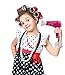 Liberty Imports Fashion Studio Cute Girls Beauty Salon Play Set with Hairdryer, Curling Iron, Mirror and Styling Accessories