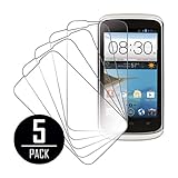ZTE Radiant / Sonata 4G Screen Protector Cover, MPERO Collection 5 Pack of Clear Screen Protectors for ZTE Radiant / Sonata 4G Z740