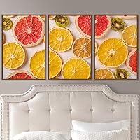 3 Piece Framed Canvas Wall Art Colorful Fruit Canvas Prints Home Artwork Decoration for Living Room,Bedroom - 16