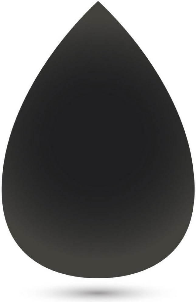 Deluxe Latex Free Beauty Makeup Blender Sponge for Foundation, Concealer and Powder Applicator (Black)