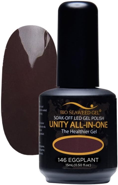 Bio SeaWeed Gel Unity All-In-One UV/LED Gel Polish 146 Eggplant 15ml