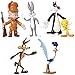 Looney Tunes Bendable Figures set, includes Wile E. Coyote, Road Runner, Elmer Fudd, Bugs Bunny, Sylvester, Tweety.
