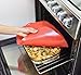 Charles Viancin - Poppy Oblong Lid Red - Silicone Lid for Food Storage and Cooking - 10''x14'' + 35x25cm - Airtight Seal on Any Smooth Rim Surface