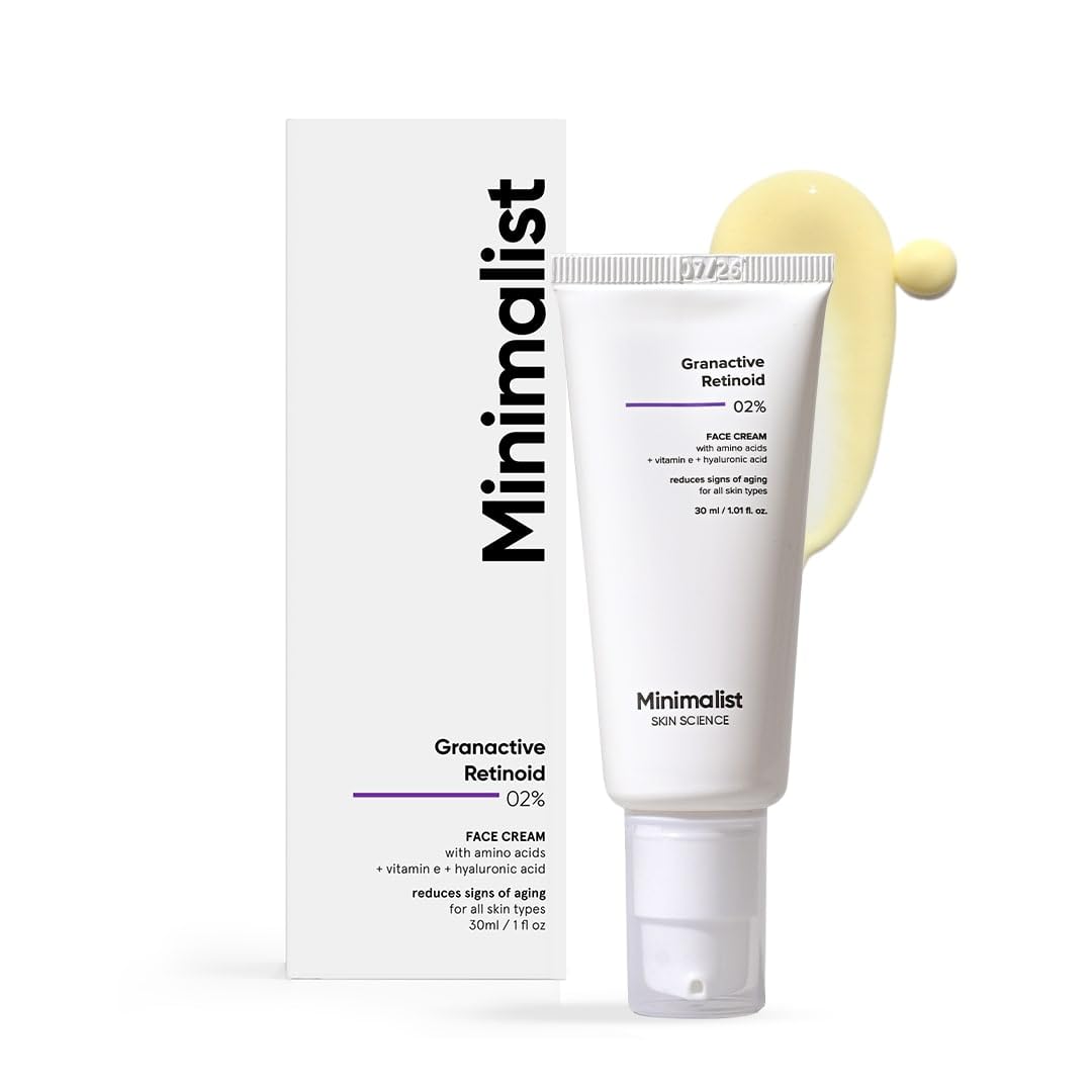 Minimalist 2% Retinoid Anti Ageing Night Cream for Wrinkles & Fine Lines | With Retinol Derivative For Sensitive Skin, white, 30 ml (Pack of 1)