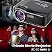 Projector, Hausbell Mini Projector Portable Video LED Projector HD for Outdoor Indoor Movie/Home Cinema Theater/Game (Black)thumb 4