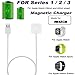 Lywey Best For Apple Watch Series 1/2/3 iWatch 38/42mm, Magnetic 5V Charger 1A Charging Pad 1M Cable (White)
