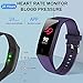 goopow Fitness Tracker, Activity Tracker Watch with Heart Rate Monitor, Waterproof Smart Fitness Band with Step Counter, Calorie Counter, Pedometer Watch Kids Women and Men