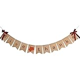 Thankful Burlap Banner - Rustic Thanksgiving Decor For Home And Classroom