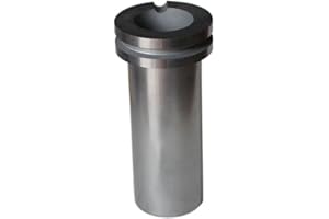 OTOOLWORLD High Purity 1 Kilo Graphite Crucible Cup Casting Crucible Melting Furnace Crucible