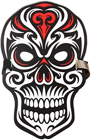 Music LED Party Mask with Sound Reactive for Festivals, Party, Halloween, Carnivals, Dance Ball, Masquerades,Cosplay Scary Light Up Mask for Adults(Clown)