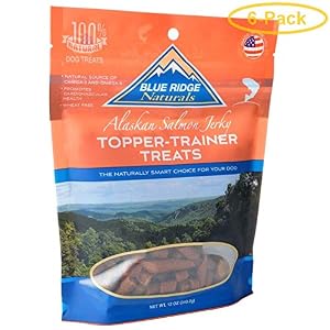 Image of Blue Ridge Naturals Alaskan Salmon Jerky Topper-Trainer Treats 12 oz - Pack of 6