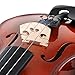 ADM Acoustic Violin 3/4 Size Handcrafted Solid Wood Student Starter Kit, Red Brown