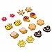Pack of 8 Color Cute Fashion Mangnetic Stud Earrings for Girls Kids Women