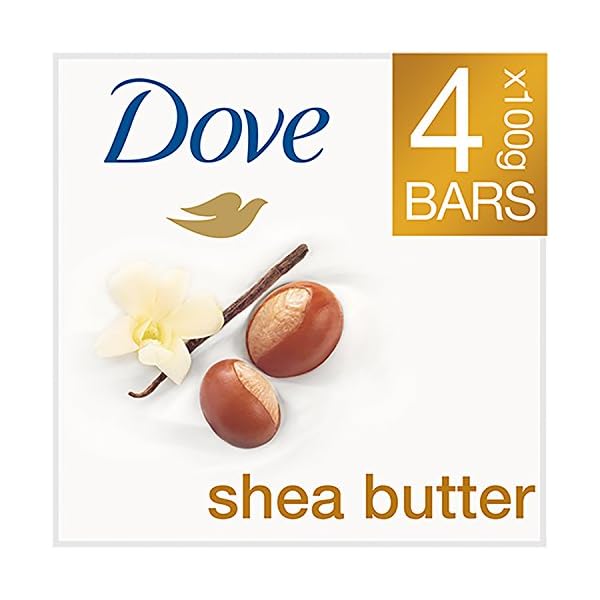 Dove-Purely-Pampering-Shea-Butter-Beauty-Bar-4x100g-Pack-of-6-Total-24-Bars Dove Purely Pampering Shea Butter with ¼ moisturising cream Beauty Bar soap for softer, smoother, healthier-looking skin…